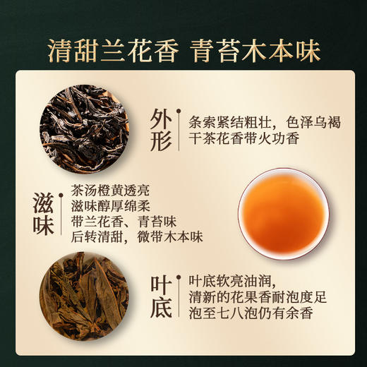 岩语 鉴山三仰峰水仙 正岩茶叶礼盒装特级武夷山岩茶送礼51g 商品图4