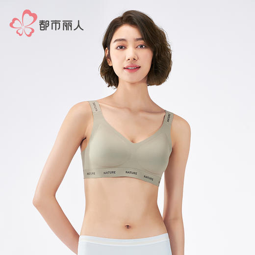 都市丽人VBRA内衣中厚泳布无钢圈文胸LBH62K 商品图1
