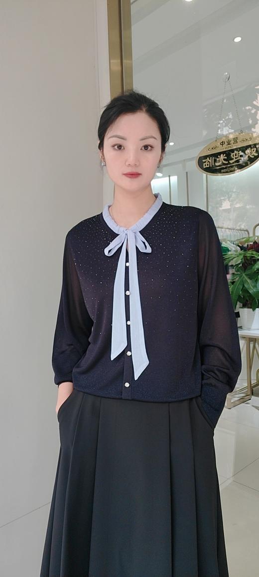 581036春款上新 露西丝飘带长袖 商品图2