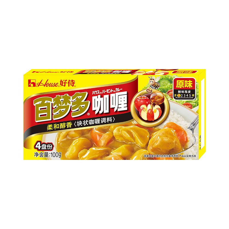 好侍百梦多块状咖喱调料 1号 原味 100g