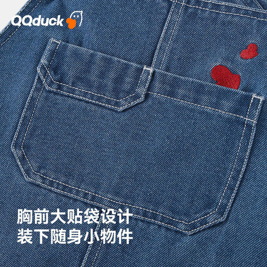 【清仓捡漏】【130-165】【可可鸭】女童春秋牛仔背带裙儿童连衣裙 商品图8