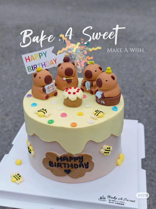 卡皮巴拉奶油蛋糕 下单前请仔细阅读商品详情 商品图0