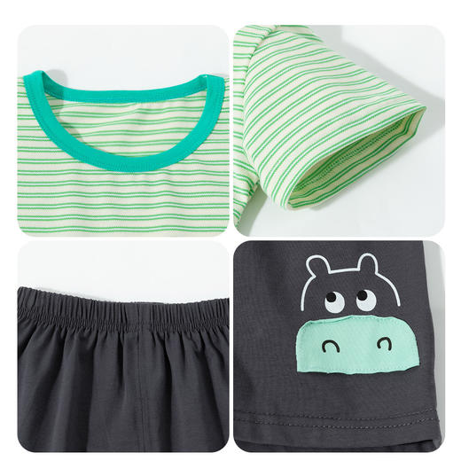 【网眼透气凉感套装】25夏季新款男童冰感T恤短袖宽松短裤套装 商品图8