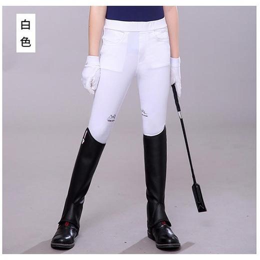 夏季儿童马术马裤超薄速干骑马裤男女马术马裤男防滑硅胶骑马装马术装mk017QS 商品图2
