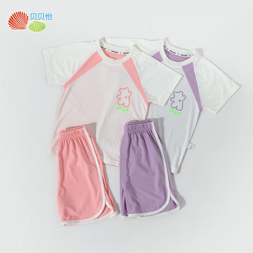 贝贝怡女童夏季短袖套装ZB2ET030 商品图11