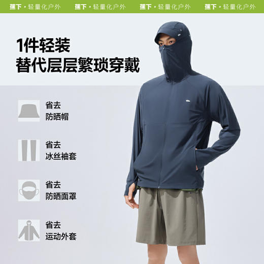 【云粉节】【8.5折】6楼蕉下男士超轻薄凉感运动防晒衣（宽松款）DS939吊牌价349 商品图4