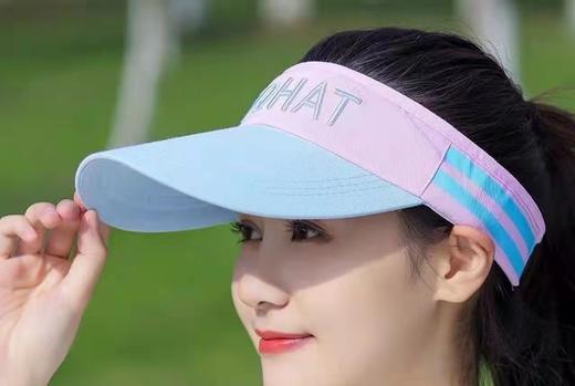 【帽围可调节！空顶设计更透气】空顶帽春夏刺绣字母户外运动休闲遮阳防晒棒球帽男网球帽鸭舌帽定，夏日防晒，拒绝阳光。ry 商品图9