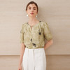 【中式印花直筒小上衣】EITIE爱特爱气质圆领舒适百搭2025夏新款B2513604 商品缩略图2