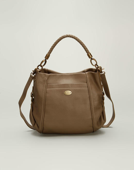 4120000450011 阿玛尼Armani AC 女款复古风尚优雅高贵两用包灰色 长*宽*高约35*10*32CM 商品图0