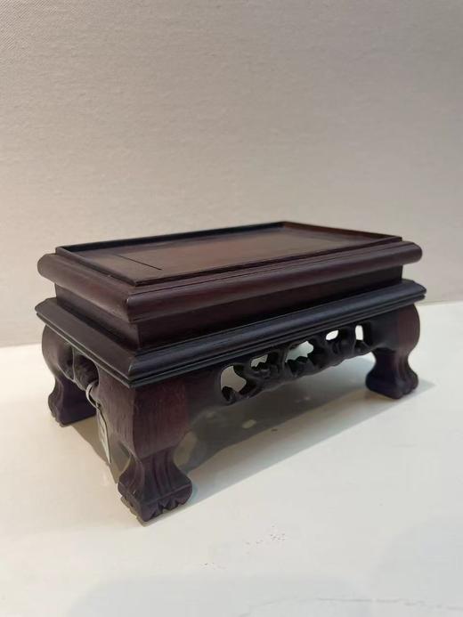 酸枝长方形虎脚底座13.5*7*8cm 商品图0