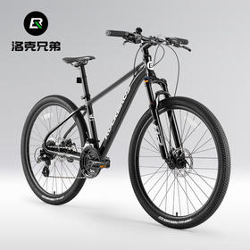 洛克兄弟山地车铝合金27.5英寸内走线碟刹24速男女成人学生自行车