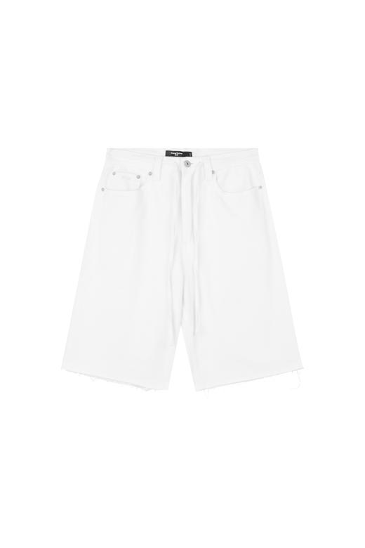 oneup全棉斜纹系带阔腿休闲中裤 商品图5