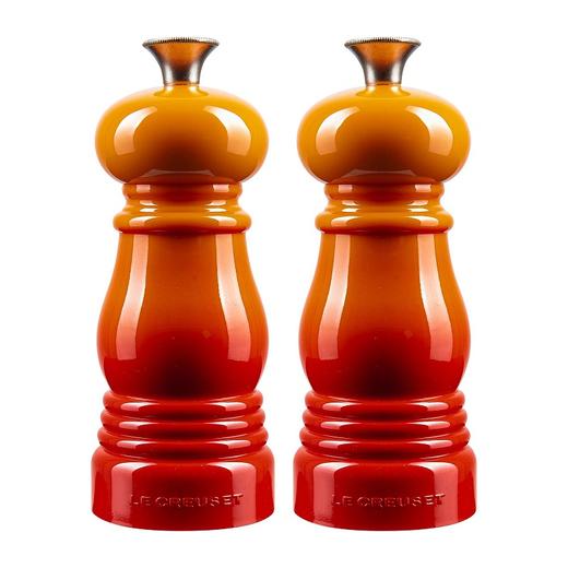 法国进口（Le Creuset）酷彩调料研磨器（盐+胡椒）迷你版11cm经典橘色 商品图0