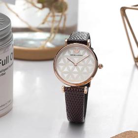 D031316简洁优美的花瓣纹表盘贝母石英女腕表生日礼物送女友ar1990