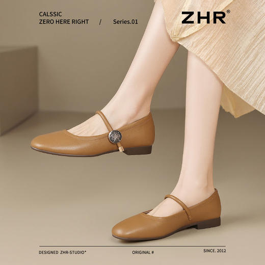 ZHR则则巴恩风平底玛丽珍鞋女2025新款软底豆豆鞋不累脚超软单鞋 商品图9