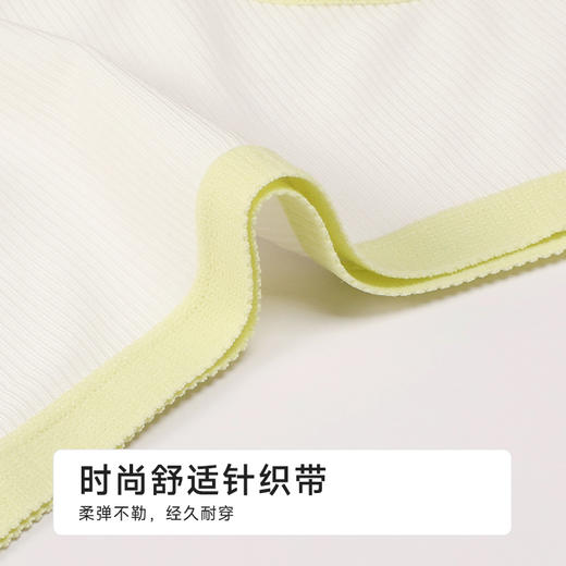 都市丽人纤柔绵木代尔系列人棉罗纹平角裤LKH5C7 商品图4