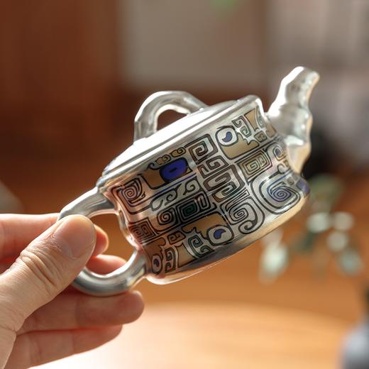 【2025年新款】拾物观心·掐丝满花鎏银茶器，极具东方雅韵，内里素雅如月，爱茶人的心头好 商品图0