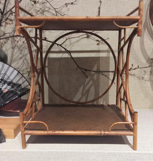 D0002Y08湘妃竹茶架茶棚37**30.5*25cm 商品图0