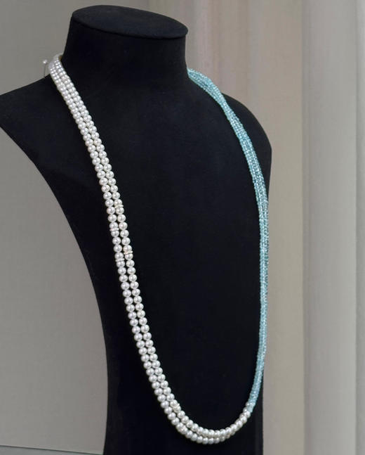 【上善若水】珍珠托帕石项链 商品图1