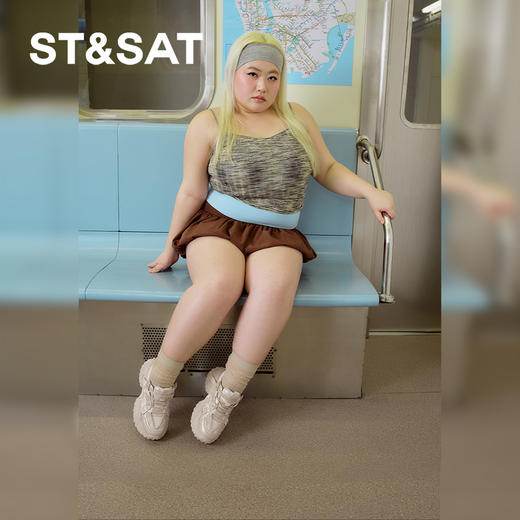 星期六时髦拼接增高厚底老爹鞋SSD1112O0I 商品图3