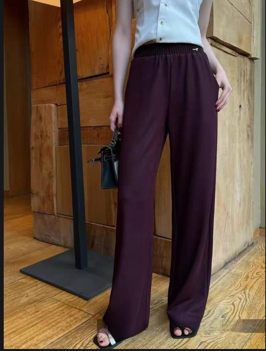 夏新款设计感松紧腰显瘦直筒休闲裤直筒裤 商品图1