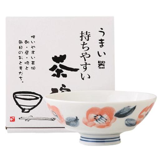 日本进口西庵窑手感舒适茶碗花椿 商品图0