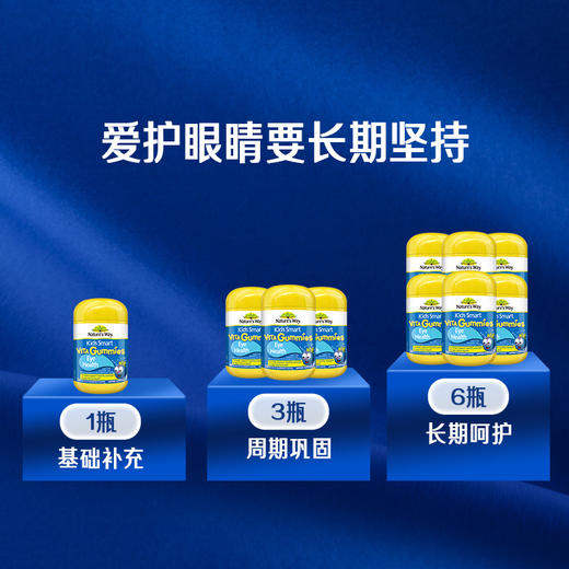 【N】Nature's way 澳洲佳思敏儿童专业叶黄素软糖蓝莓维生素A50粒（26年11月） 商品图2
