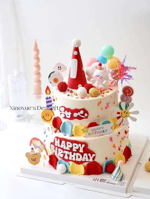 周岁蛋糕（玩偶可换）提前一天预定 商品图1