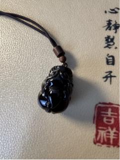 JS(辰龙文轩）琥珀貔貅项链 商品图0