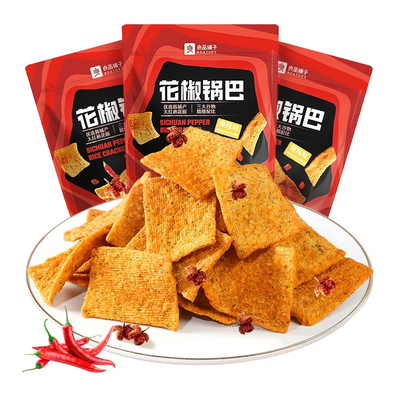 良品铺子花椒锅巴108克