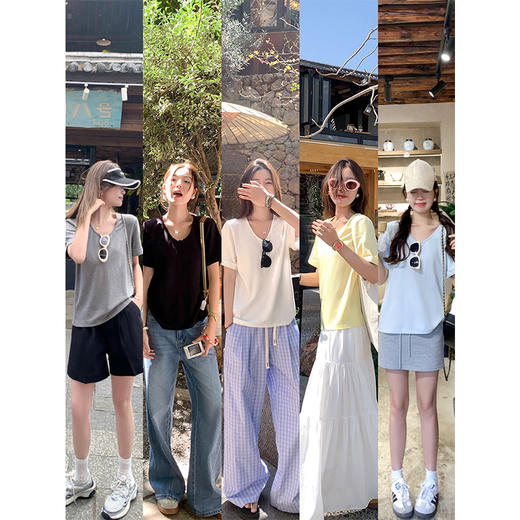 <曾小咸推荐>现货秒杀！最后一波 ！！5色宽松休闲短袖 日常109.99 立减60 秒杀49.99！ 商品图4