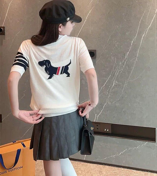 TB狗狗提花针织四杠毛衣 商品图6