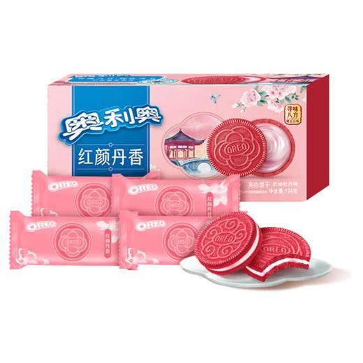 奥利奥 红颜丹香味夹心饼干194g 商品图0