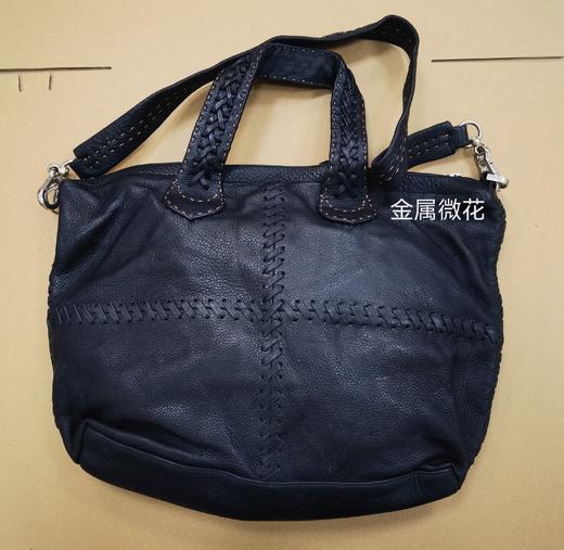 700587438974 Carla Mancini 黑色素面简约百搭两用包 商品图2