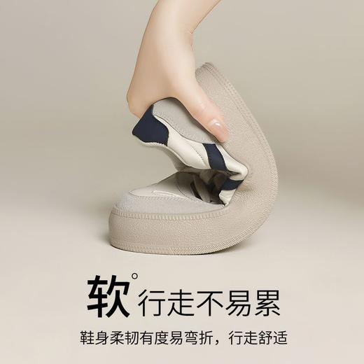 ZHR则则2025春季复古休闲德训鞋女增高轻便耐磨透气时尚运动鞋女 商品图3