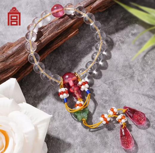 福蝶绵绵手串十八子 商品图0