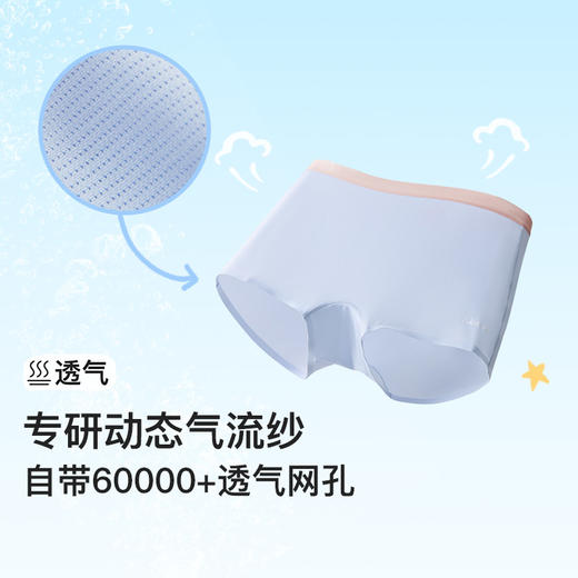 likeuu儿童内裤女大童a类凉感冰丝透气学生青少年三角四角短裤ZY 商品图2