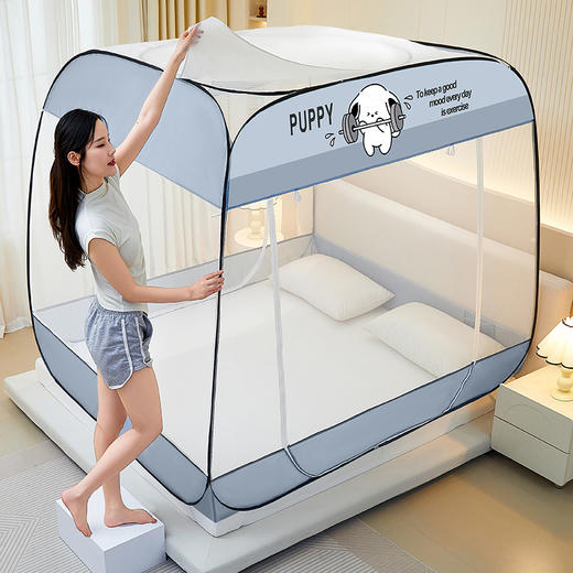 【一秒打开即可用】免安装大方顶蚊帐 防尘防摔落夏季防蚊蚊帐 商品图4