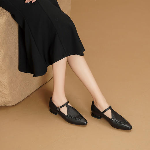 Westory2025年春季平跟尖头玛丽珍通勤休闲浅口单鞋S25AE58481 商品图2