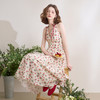 西遇碎花挂脖连衣裙女夏季新款法式v领收腰海边度假风长D0050485/D0050773/V0050774 商品缩略图3