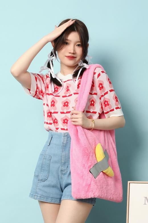 L.Fleuri 复古提花设计感针织上衣 18020 商品图0