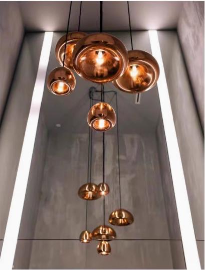 英国Tom Dixon VOID吊灯风熔岩金属吊灯简约球形灯 商品图2