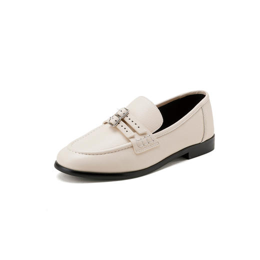 westory2025春季新款乐福鞋舒适低跟豆豆鞋女S25AM58561 商品图1