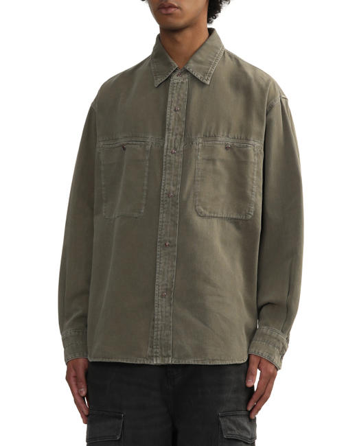 男款牛仔布长袖衬衫 013 商品图2