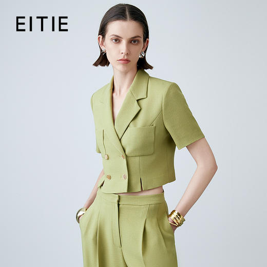 EITIE爱特爱夏季新款气质显瘦时尚短外套7803505 商品图0
