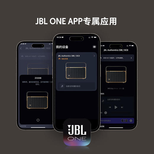 JBL音乐世家300_蓝牙音箱便携式户外音响_A300_家用电脑桌面音箱/音响无损音质低音炮女生生日礼物男 商品图7