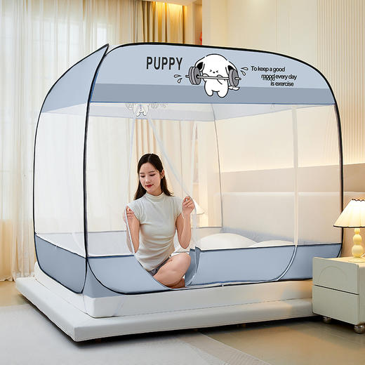 【一秒打开即可用】免安装大方顶蚊帐 防尘防摔落夏季防蚊蚊帐 商品图3