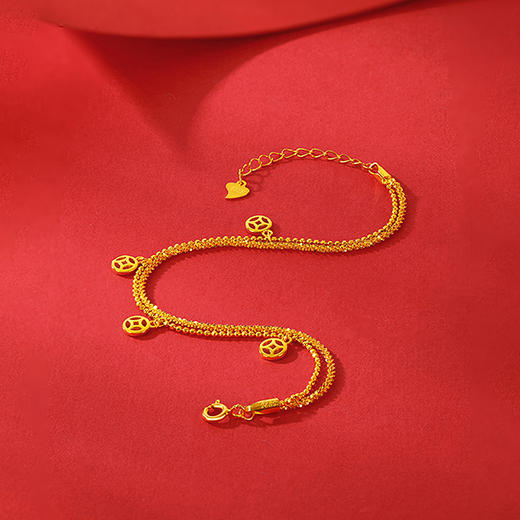 周六福S925银有钱花手链ZLFD071717★ 商品图3