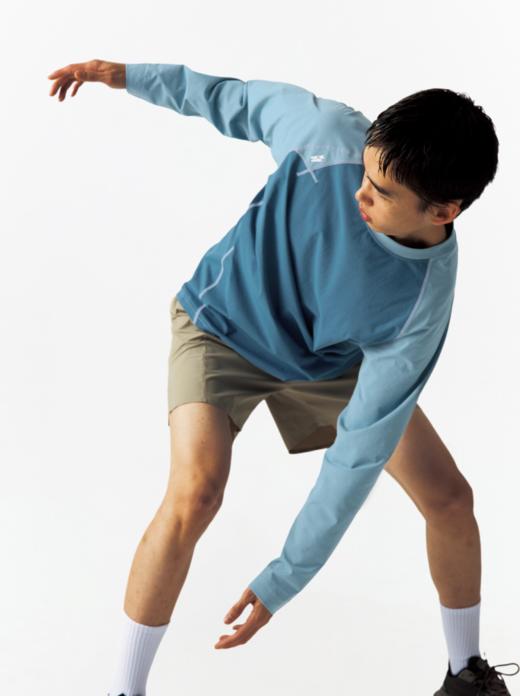 CryingCenter 经典男女情侣速干插肩袖宽松圆领打底TEE长袖 商品图6