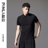 PINLI品立夏季新款修身男士纯色百搭翻领短袖POLO衫T恤上衣潮V242112001 商品缩略图0